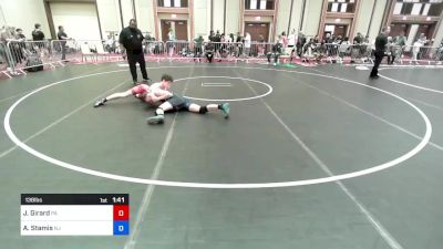 138 lbs Consi Of 32 #2 - Jacob Girard, Pa vs Athan Stamis, Nj