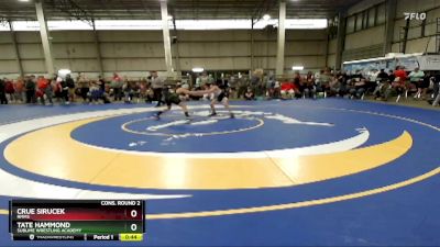 90 lbs Cons. Round 2 - Crue Sirucek, RMMS vs Tate Hammond, Sublime Wrestling Academy