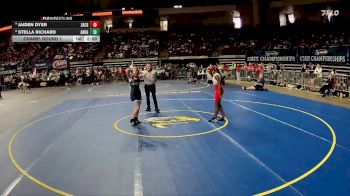 G 107 lbs Champ. Round 1 - Jaiden Dyer, Zachary Girls vs Stella Richard, Archbishop Hannan Girls