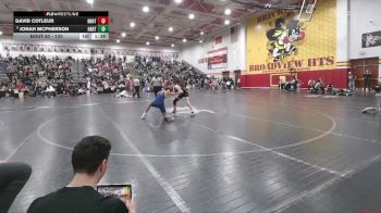 120 lbs Champ. Round 1 - Jonah Mcpherson, Hartland vs David Cotleur, Brecksville-Broadview Hts.