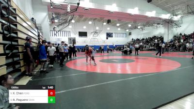 138 lbs Round Of 32 - Xavier Chen, Fordham Prep vs Angel Peguero, Grand Street Campus