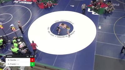 252 lbs Round Of 64 - Grayson Hardie, Central Columbia vs Scout Frantz, Pine Grove