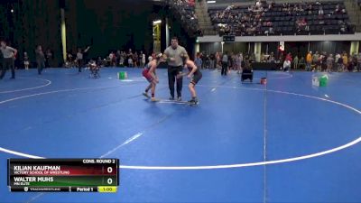 90 lbs Cons. Round 2 - Walter Muhs, MN Elite vs Kilian Kaufman, Victory School Of Wrestling