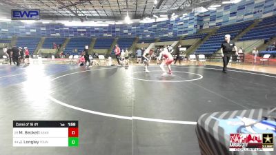 138 lbs Consi Of 16 #1 - Mycah Beckett, Askren Wrestling Academy vs John Longley, Young Guns Nashville Wrestling