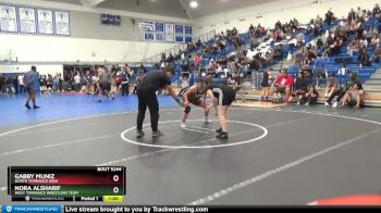 150 lbs Cons. Semi - Nora Alsharif, West Torrance Wrestling Team vs Gabby Muniz, North Torrance High