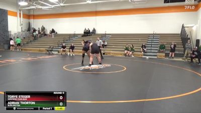 185-195 lbs Round 5 - Torye Steger, Western Dubuque vs Adrian Thorton, Burlington