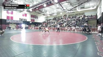 130 lbs 1st Place Match - Madison Black, Newbury Park vs Victoria Espinoza, Palm Desert