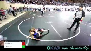 60 lbs Consolation - Willow Anno, Locust Grove Youth Wrestling vs Yaretzi Rojas, Team Tulsa Wrestling Club