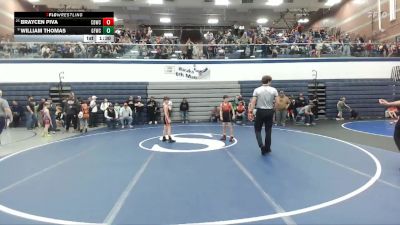 76 lbs Champ. Round 2 - William Thomas, Glenn Ferry Wrestling Club vs Braycen Piva, Challis Blackheart Wrestling Club