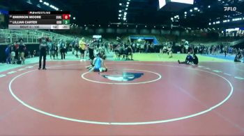100 lbs Cons. Round 2 - Lillian Carter, Osceola (Kissimmee) vs EMERSON MOORE, Sunlake