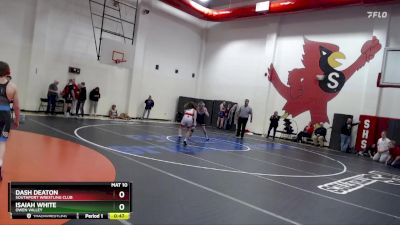 120 lbs Cons. Round 7 - Dash Deaton, Southport Wrestling Club vs Isaiah White, Owen Valley