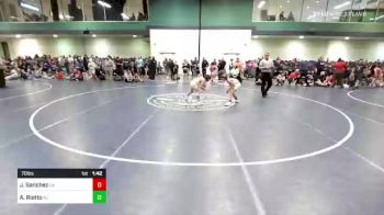 70 lbs Quarterfinal - Jaxon Sanchez, CA vs Anthony Riotto, NJ