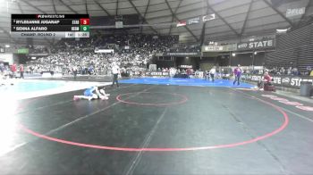 Girls 4A 100 lbs Champ. Round 2 - Senna Alfaro, Redmond (Girls) vs RyleeAnne Jugarap, Stadium (Girls)