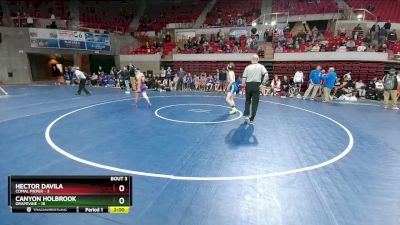 132 lbs Placement (4 Team) - Hector Davila, Comal Pieper vs Canyon Holbrook, Grapevine