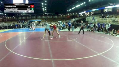 115 lbs Cons. Round 3 - Layla Nethery, Camden County vs Jasmine Lim, St. John Neumann