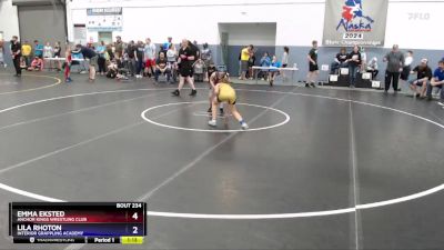 80 lbs Cons. Semi - Emma Eksted, Anchor Kings Wrestling Club vs Lila Rhoton, Interior Grappling Academy