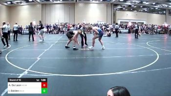 150 lbs Round Of 16 - Adrian De Leon, Redwood vs Isaac Balden, Gold Rush Wr Acd