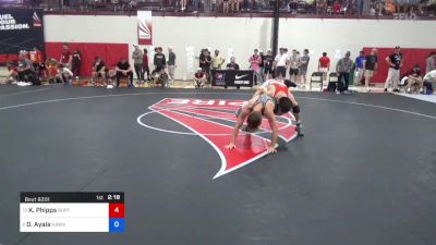 61 kg Round Of 16 - Kurtis Phipps, Buffalo Valley Regional Training Center vs Drake Ayala, Hawkeye Wrestling Club