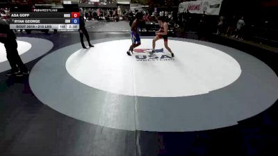 215 lbs Semis - Asa Goff, Newport Harbor High School Wrestling vs Ryan George, Spring Hills Wrestling