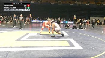 285 lbs Quarterfinal - Cyril Kruse, Cornell vs Micheal Gasper, Little Rock