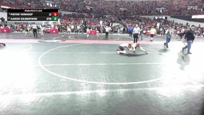 150 lbs Champ. Round 2 - Pieter Verhoef, Crass Trained vs Aaron Gilbertson, Oconto Falls/Abrams Youth Wrestling