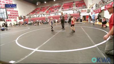 49 lbs Rr Rnd 3 - Teagen Martinez, Carl Albert vs Mason Gregory, Choctaw Ironman Youth Wrestling