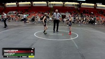 68 lbs Round 1 (8 Team) - Mason Wireman, Armory Athletics vs Gavin Bailey, Warner Elite