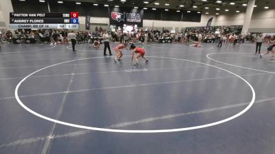 110 lbs Champ. Rd Of 16 - Payten Van Pelt, Team Champs Wrestling Club vs Audrey Flores, Raw Wrestling Club