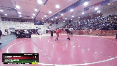 235 lbs Champ. Round 2 - Hailey Barrios, Citrus Valley vs Janessa Gallardo, Fullerton