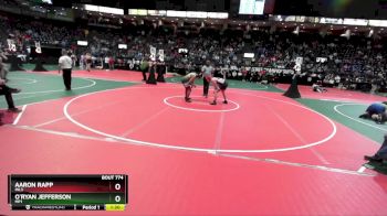 209 lbs Champ. Round 2 - O`Ryan Jefferson, MP1 vs Aaron Rapp, INL3