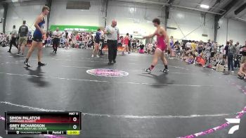 195 lbs Quarterfinal - Simon Palatchi, Woodward Academy vs Grey Richardson, The Storm Wrestling Center