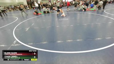 63 lbs Champ. Round 2 - Blaine Olson, Pursuit Wrestling Minnesota vs Tyson Linnell, Stallions Wrestling Club