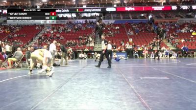 2A-175 lbs 5th Place Match - Kyler Crow, Mediapolis vs Braylen Bieber, Independence