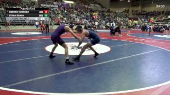 4A 132 lbs Cons. Round 1 - Andrew Wiencek, Lonoke High School (7-12 Athletics) vs Ethan Braun, Shiloh Christian School