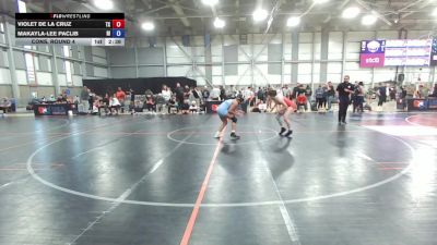 U20 Women - 57 lbs Cons. Round 4 - Violet De La Cruz, TX vs Makayla-Lee Paclib, HI