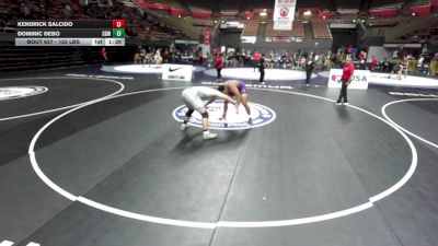 125 lbs Semis - Kendrick Salcido vs Dominic DeBo, Chabot Gladiator Wrestling
