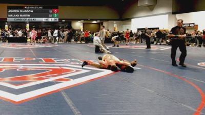 138 lbs Consi Of 128 #2 - Ashton Glasgow, GA vs Malakii Martin, CO