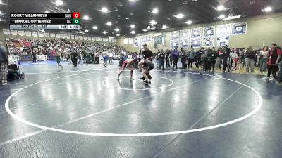126 lbs Champ. Round 2 - Manuel Gutierrez, Selma vs Rocky Villanueva, Sanger