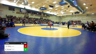 147 lbs Round Of 32 - Alias Raby, Anderson vs Griffin Bower, Poudre (CO)