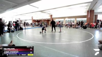 81-85 lbs Round 1 - Amber Stoneman, Hornet Wrestling Club vs Mia Williams, Virginia Beach Fighthouse