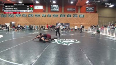 197 lbs Cons. Round 3 - Emanuel Pena, Lemoore College vs Daylen Bell, Victor Valley College