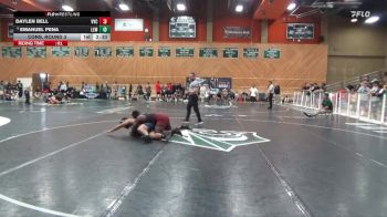 197 lbs Cons. Round 3 - Emanuel Pena, Lemoore College vs Daylen Bell, Victor Valley College