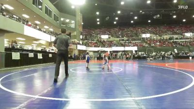 40 lbs Champ. Round 1 - Jesse Nelson, Powell Wrestling Club vs Lincoln VonRuden, Glendive Mat Devils