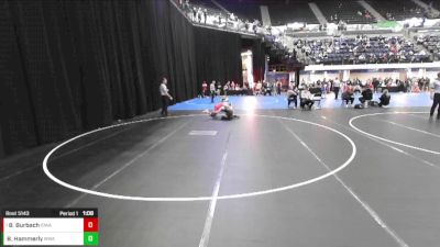 5th - 6th grade - 117 Semis - Brayden Burbach, Iowa vs Brigham Hammerly, Moen Wrestling Academy