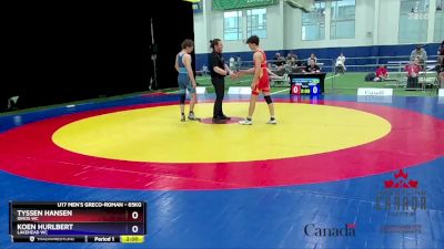 65kg 5th Place Match - Tyssen Hansen, Dinos WC vs Koen Hurlbert, Lakehead WC