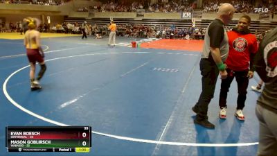 93 lbs Semis (4 Team) - Evan Boesch, Centennial vs Mason Goblirsch, Wabasso