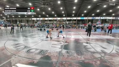 85 lbs Semifinal - Craig Berens, Shepherd Wrestling Club vs Hunter Marx, Clark - Willow Lake