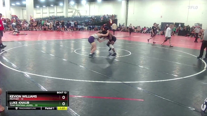 157 lbs Round 3 (10 Team) - Kevion Williams, Palm Bay vs Luke Knaub ...