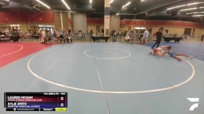 105 lbs Quarterfinal - Lauren McHam, Omada Kitrinos Wrestling Club vs Kylie Smith, Boneyard Wrestling Academy