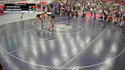 130 lbs Quarterfinal - Portia Erickson, Union vs Taylor Knilans, Union